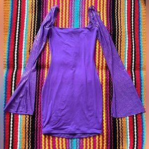 Lucy in the Sky Purple Bodycon Homecoming Dress